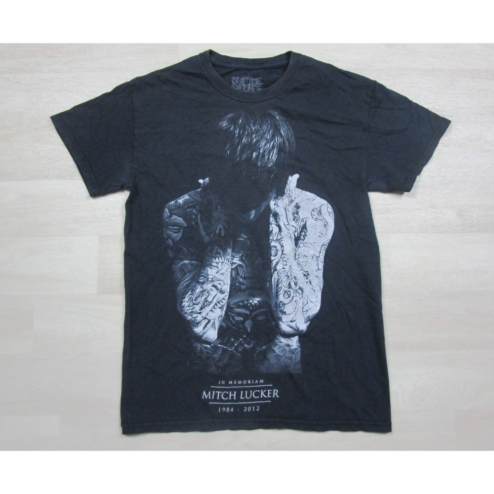 Suicide Silence Mitch Lucker "Tattoos" Memorial T-Shirt Men's (S) Metalcore